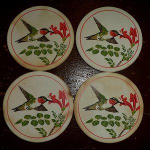 Humming Bird Design Coasters